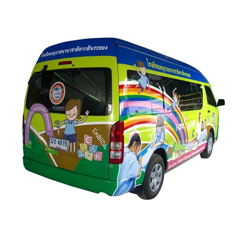 ตัวอย่างสติ๊กเกอร์ติดรถตู้ ตัวอย่างที่ 27