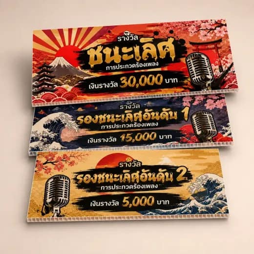 ตัวอย่างป้ายพีพีบอร์ด