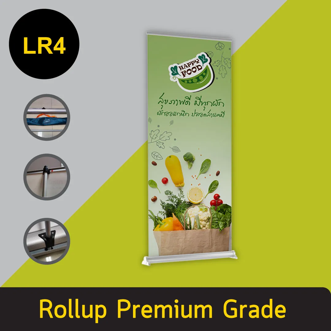 Rollup Premium Grade สำหรับงานประชาสัมพันธ์