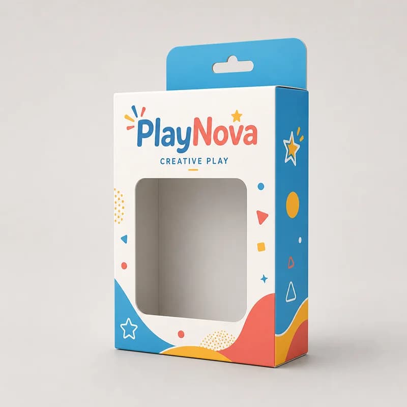 ตัวอย่างกล่องของเล่นแบบแขวนสำหรับสินค้าแบรนด์ PlayNova