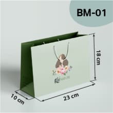 ตัวอย่างถุงแนวนอนขนาดกลาง Model BM-01