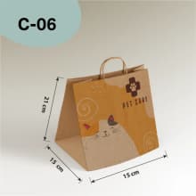 ตัวอย่างถุงกระดาษคราฟท์ Model C-06