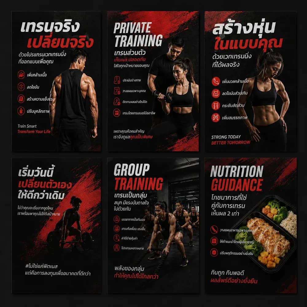 ตัวอย่างโปสเตอร์พิมพ์สีสำหรับงานโฆษณาและประชาสัมพันธ์