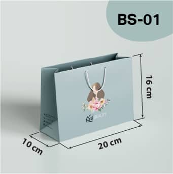 ตัวอย่างถุงแนวนอนขนาดเล็ก Model BS-01 ขนาด 20 × 10 × 16 ซม.