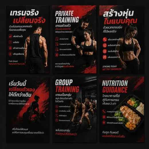 ตัวอย่างโปสเตอร์พิมพ์สีสำหรับงานโฆษณาและประชาสัมพันธ์