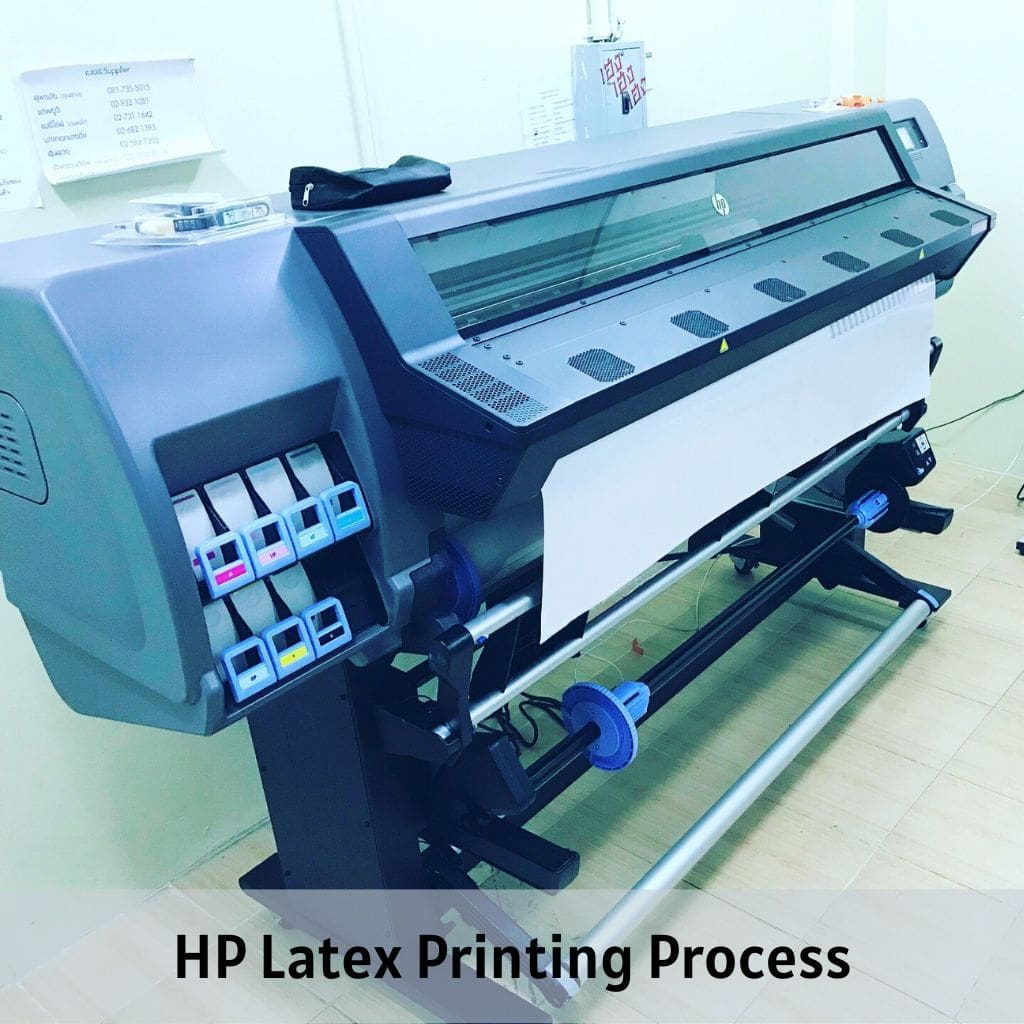 ขบวนการพิมพ์ HP Latex Printing